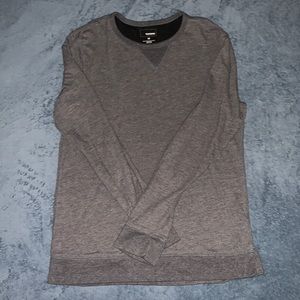 GENTLY WORN 20/80 COTTON GRAY LONG-SLEEVE